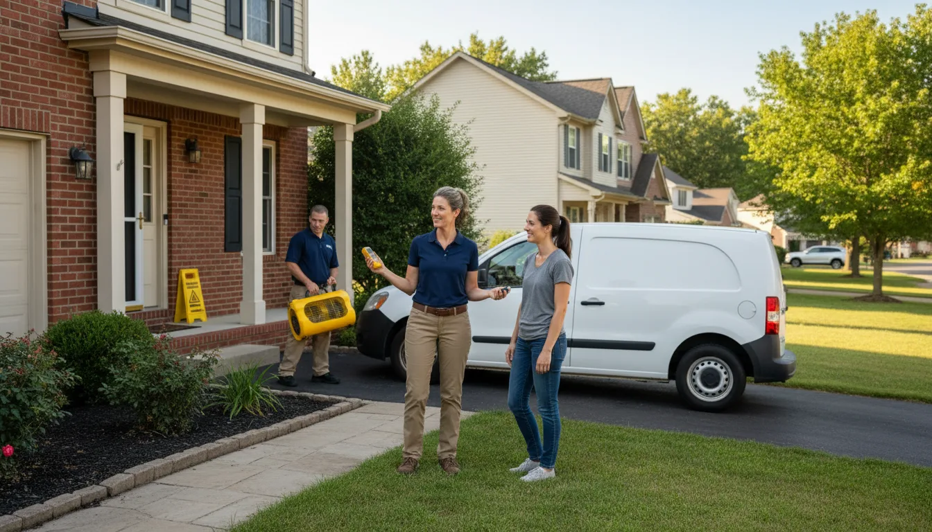 Residential water damage restoration in Preston Park, PA